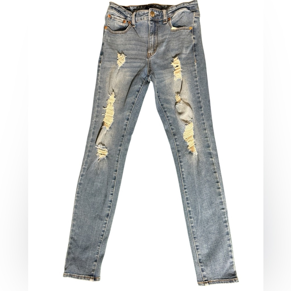 Trendy Distressed High Rise Jeggings Aeropostale Size 6